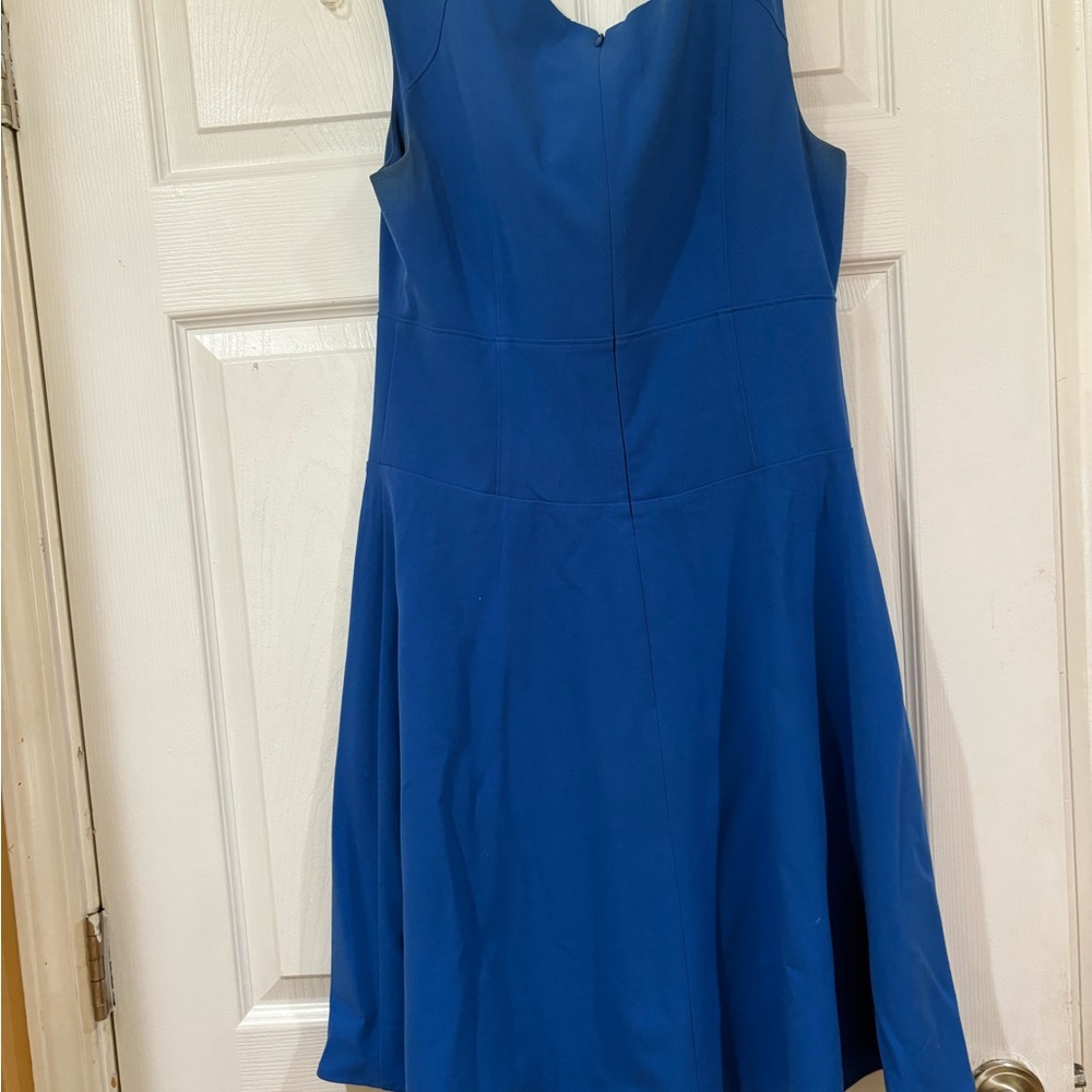Elegant Blue Sleeveless Dress